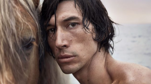 Adam Driver Returns as Star of Burberry Hero Eau de Parfum Campaign Adam Driver Face Close-up Burberry Campaign Fragrance 2022 Hero Eau de Parfum