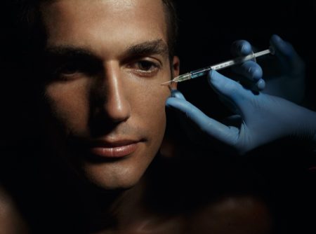 Attractive Man Getting Botox Injections