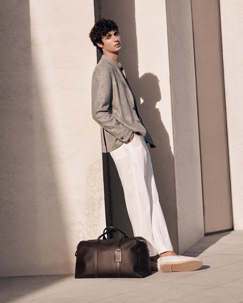 Canali Campaign Summer 2022 Men Oscar Kindelan Model