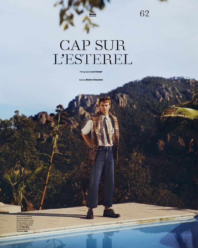 » Clément Dons Suits + More for Les Echos Série Limitée Clement Chabernaud Model 2022 Les Echos 002