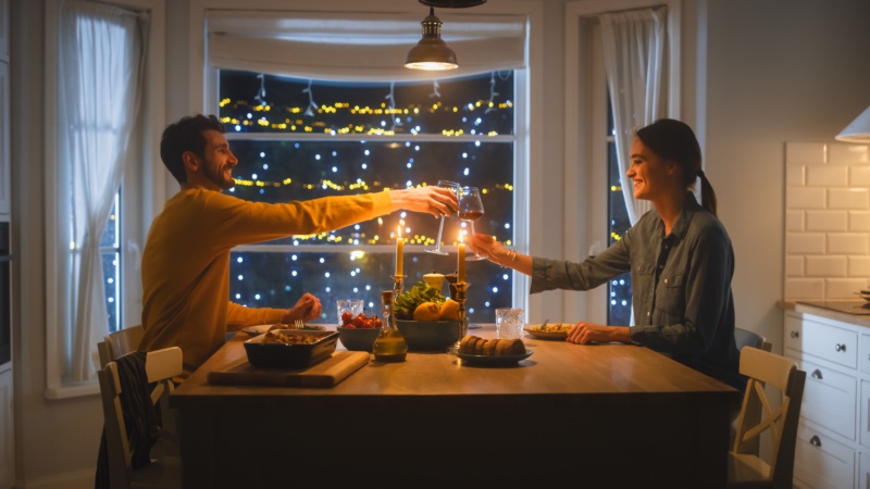 Couple Evening at Home