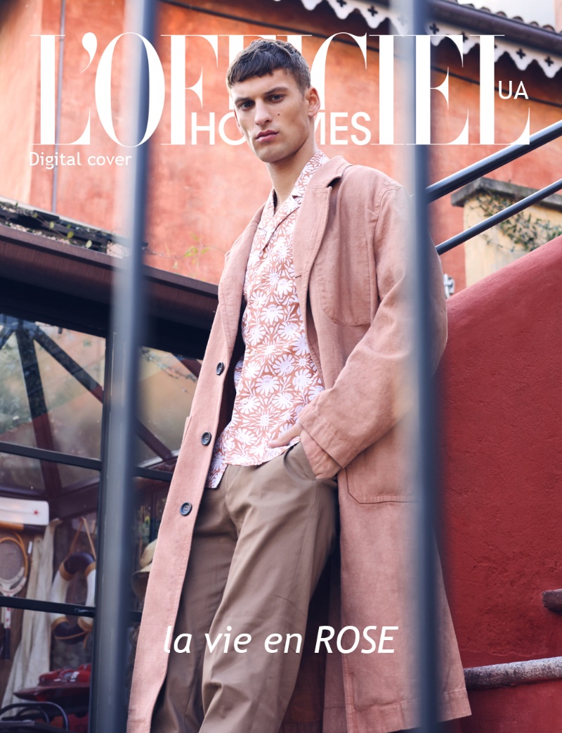 » David Models Relaxed Fits for L'Officiel Hommes Ukraine David Trulik Model LOfficiel Hommes Ukraine Editorial 2022 004