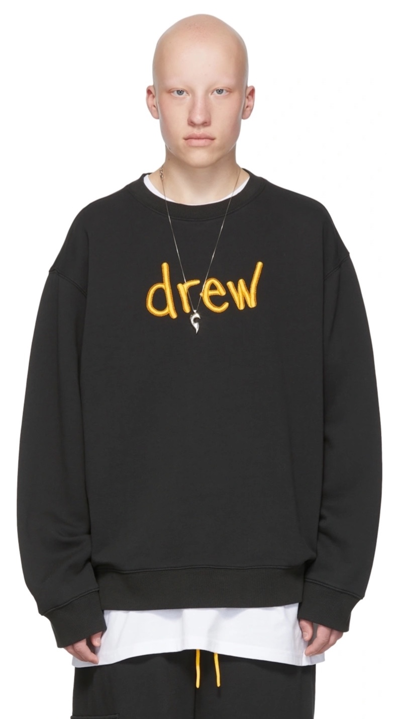 Drew House Black Scribble Sweatshirt » Get Happy with Justin Bieber's Drew House Drew House Black Scribble Sweatshirt