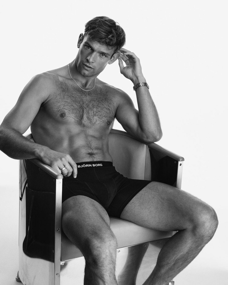 Elliott Reeder Model Shirtless Underwear Björn Borg Campaign 2022