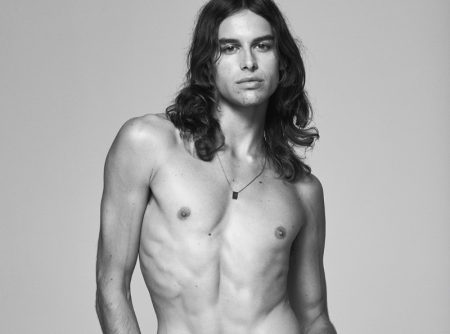 Fernando Casablancas Shirtless Model Jeans FRAME Campaign Fall 2022 Men