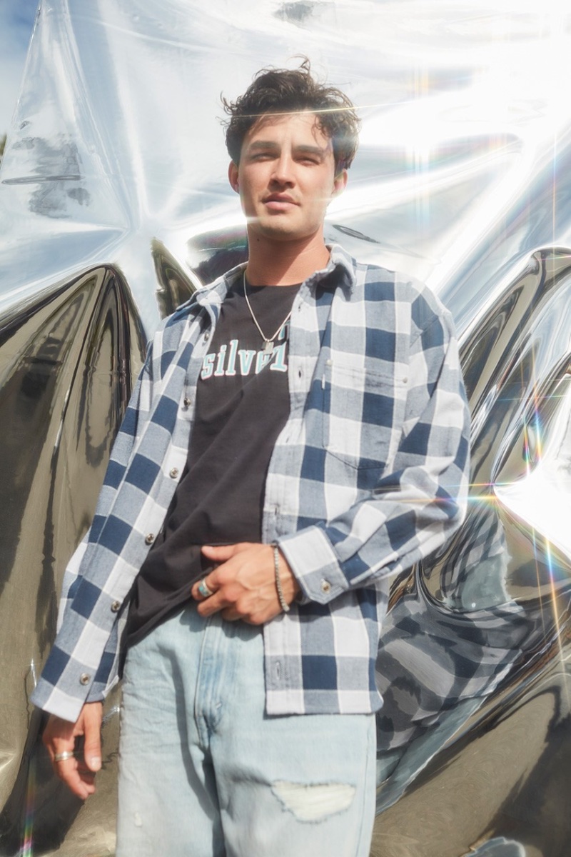 Gavin Leatherwood Actor Levi's SilverTab Campaign Men Fall 2022 Flare Effect