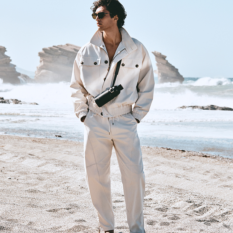 Francisco Henriques Model Giorgio Armani Campaign Men Fall 2022 Beach Sunglasses