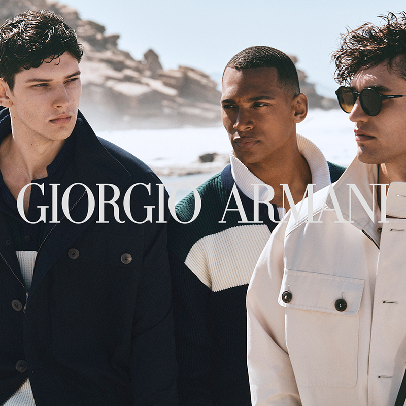 Francisco, Patrick & Michał Don Chic Leisure Style for Giorgio Armani