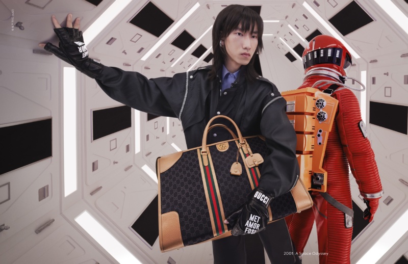 Gucci Campaign Men Fall 2022 Cloud Shen Model 2001 A Space Odyssey