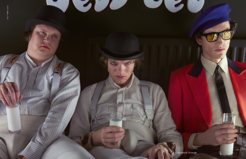 Gucci Exquisite Campaign Fall 2022 Men Joep Model » Gucci Invades the World of Stanley Kubrick Gucci Exquisite Campaign Fall 2022 Men Joep Model
