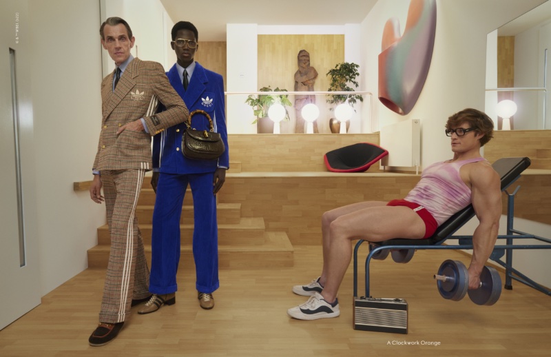 Gucci Exquisite Campaign Men Fall 2022 A Clockwork Orange Didier Vinson Lawal Badmus Model Dawid Prowse Workout Muscle