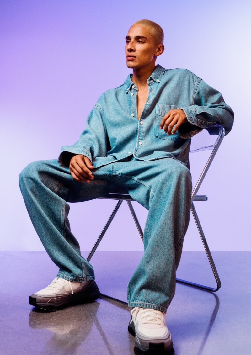 » H&M Channels Workwear Vibe with Denim Capsule Collection HM Men Denim Capsule Collection 2022 001