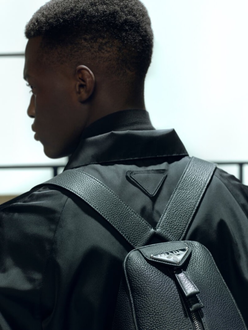 Holt Renfrew Fall 2022 Men Prada Backpack Franck-Olivier Égalité Model