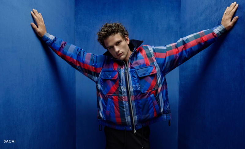 Holt Renfrew Fall 2022 Men Sacai Simon Nessman Model