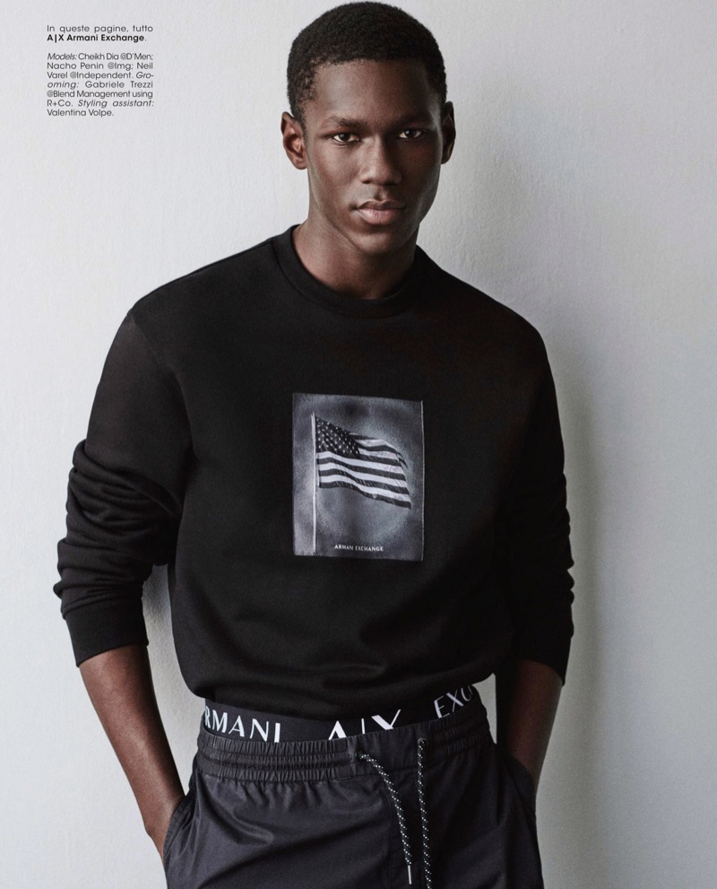 » Nacho, Cheikh & Neil Sport Armani Exchange for ICON Italy ICON Italy Editorial 2022 Armani Exchange 005