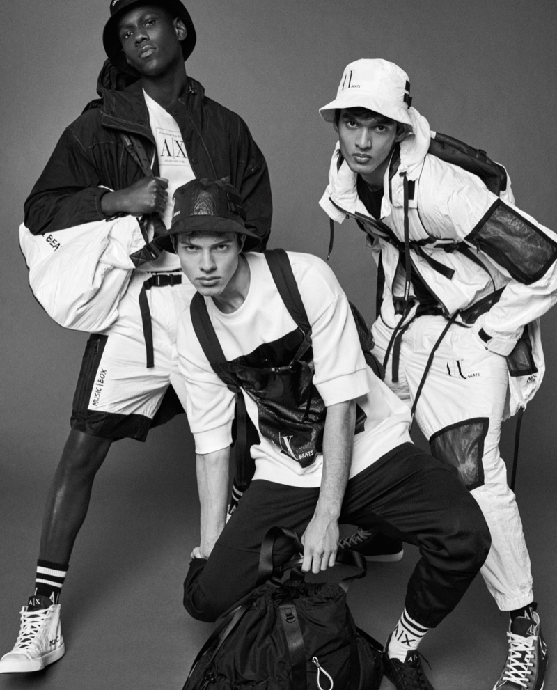 » Nacho, Cheikh & Neil Sport Armani Exchange for ICON Italy ICON Italy Editorial 2022 Armani Exchange 006