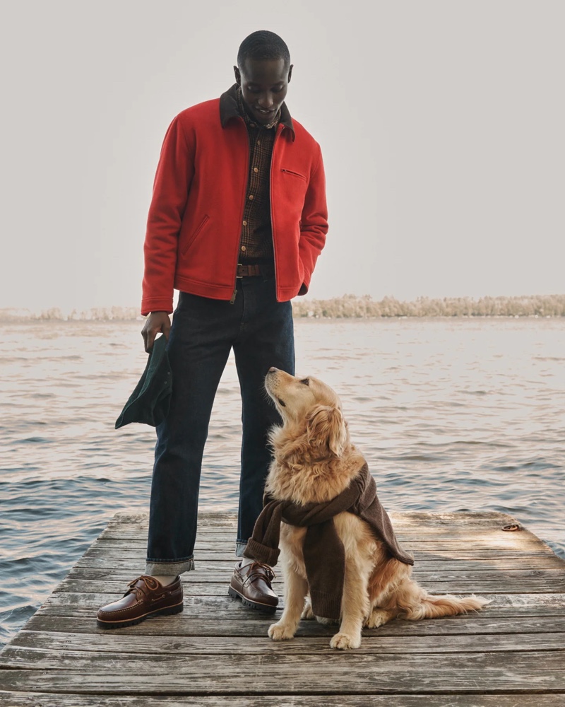 Charles Oduro Model J.Crew Fall 2022 Men