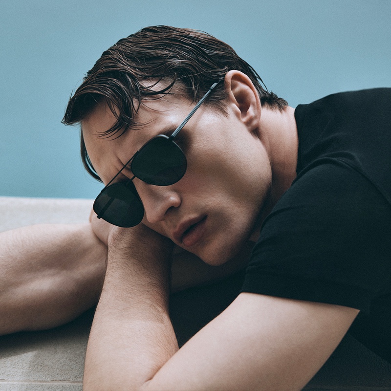 Giorgio Armani Sunglasses Men Campaign Fall 2022 Julian Schneyder Model