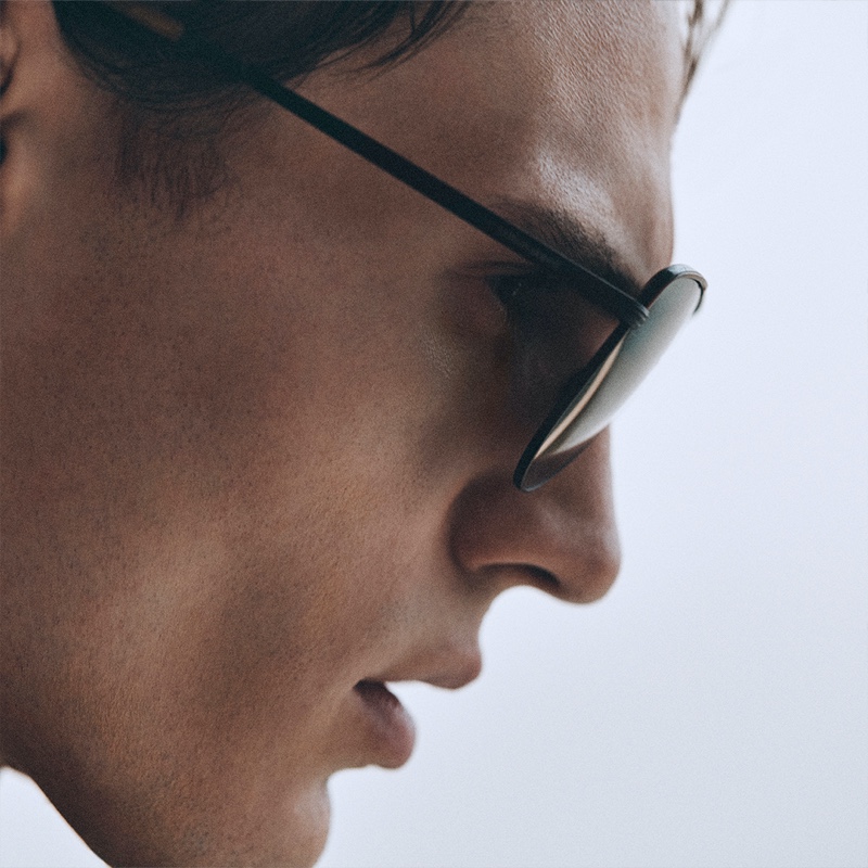 Giorgio Armani Eyewear Campaign Men Julian Schneyder Model Sunglasses Fall 2022