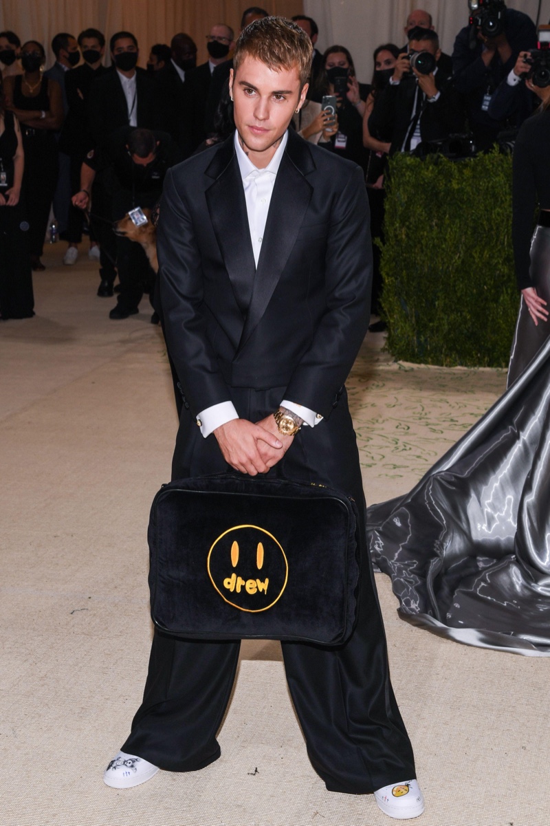 Justin Bieber 2021 MET Gala Drew Bag