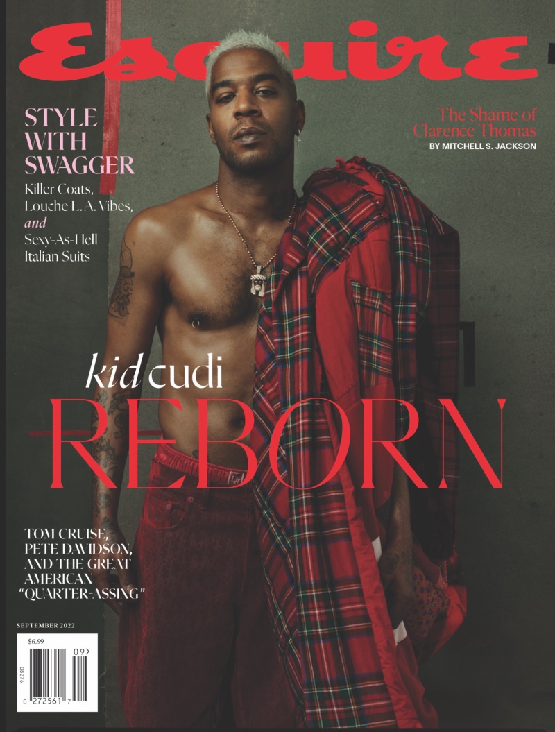 Kid Cudi Esquire Cover 2022 Shirtless