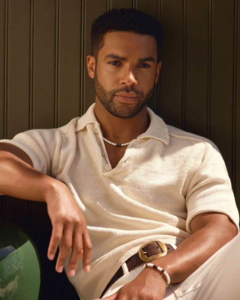 Lucien Laviscount David Yurman Pearl Necklace 2022 Campaign » Lucien Laviscount Makes a Statement in David Yurman Jewelry Lucien Laviscount David Yurman Pearl Necklace 2022 Campaign