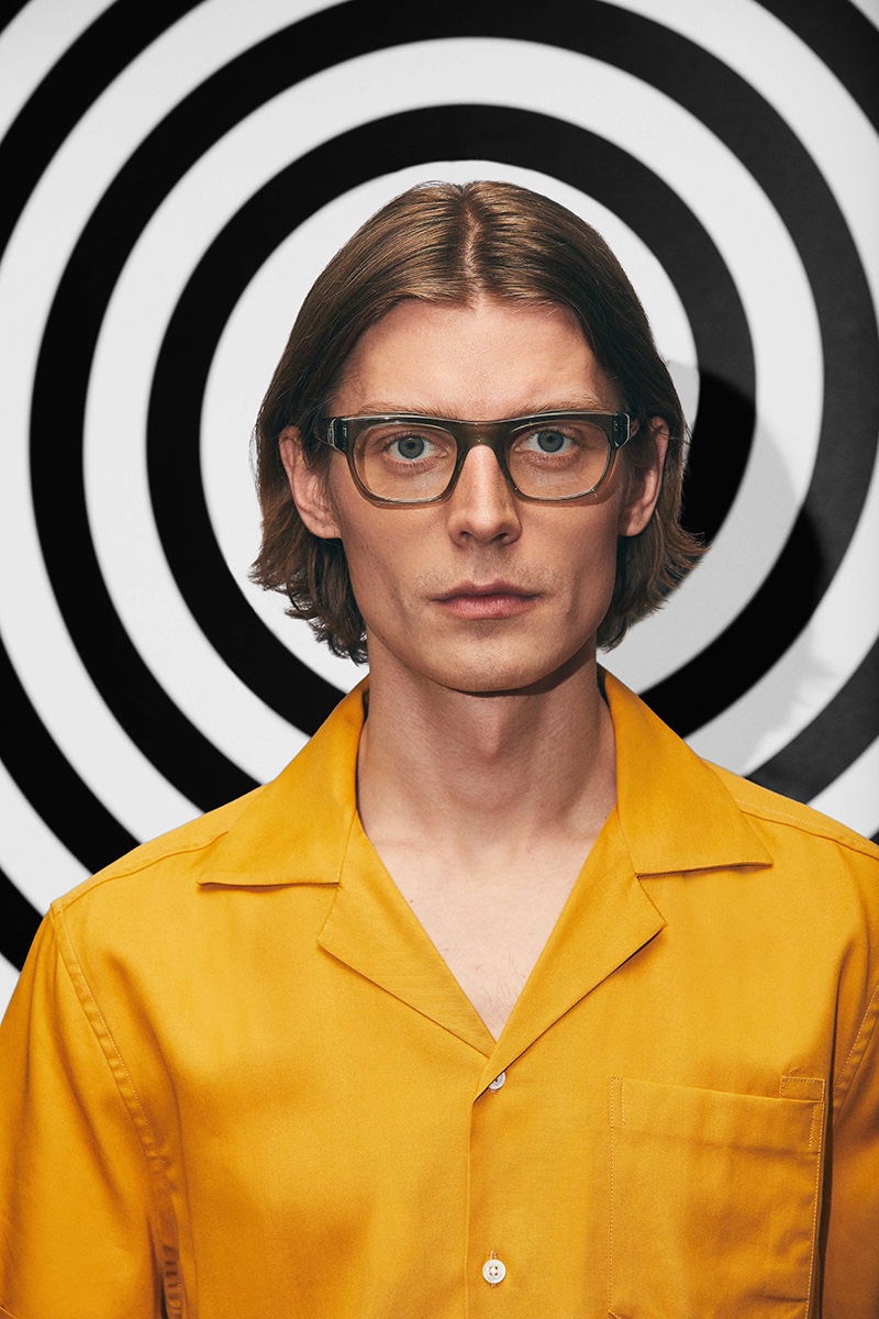 Janis Ancens Model MOSCOT Nudnik Glasses Campaign Fall Winter 2022
