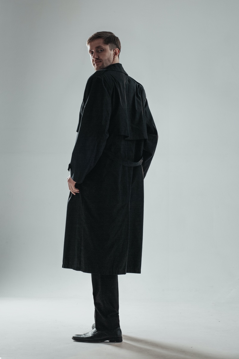 Man Long Coat Trench Man Long Coat Trench