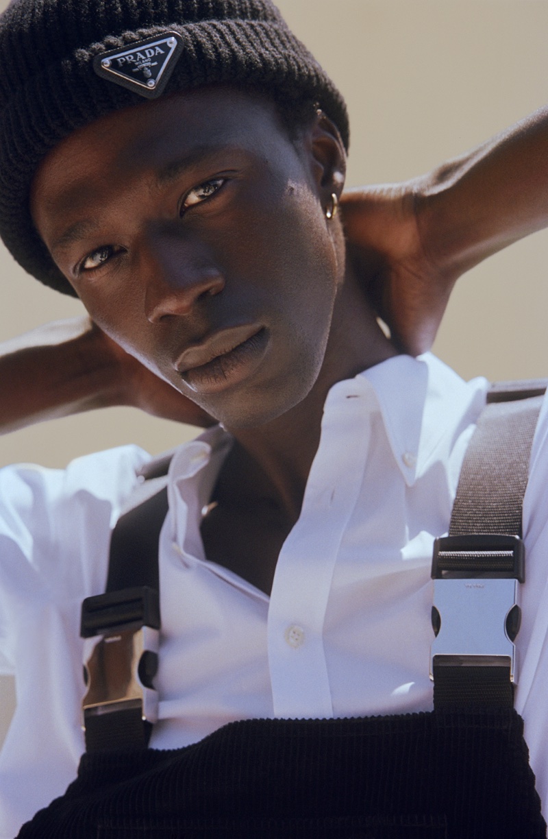 Mytheresa Pre-fall 2022 Campaign Men Cherif Douamba Model