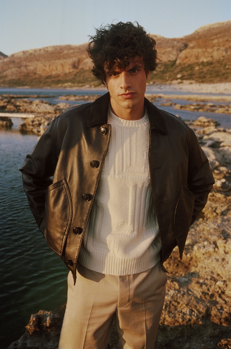 Mytheresa Men Pre-fall 2022 Campaign Francesco Ruggiero Model