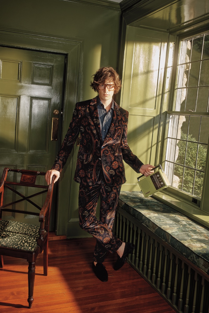 Neiman Marcus Campaign Men Fall 2022 Etro Lander Dalton Model