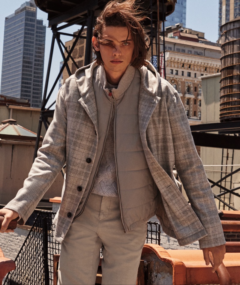 Neiman Marcus Campaign Men Fall 2022 Kiton Erin Mommsen Model