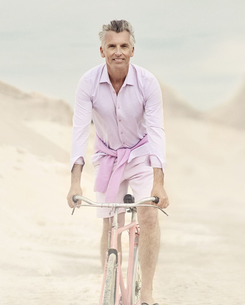 John Pearson Model Pink Clothes Orlebar Brown Men Summer 2022