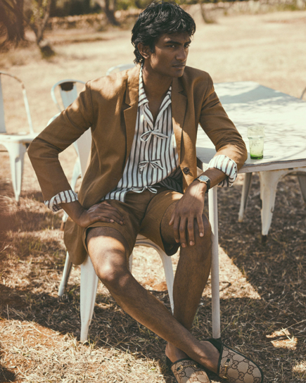 Rishi Models 'Endless Summer' Style for Matches Fashion