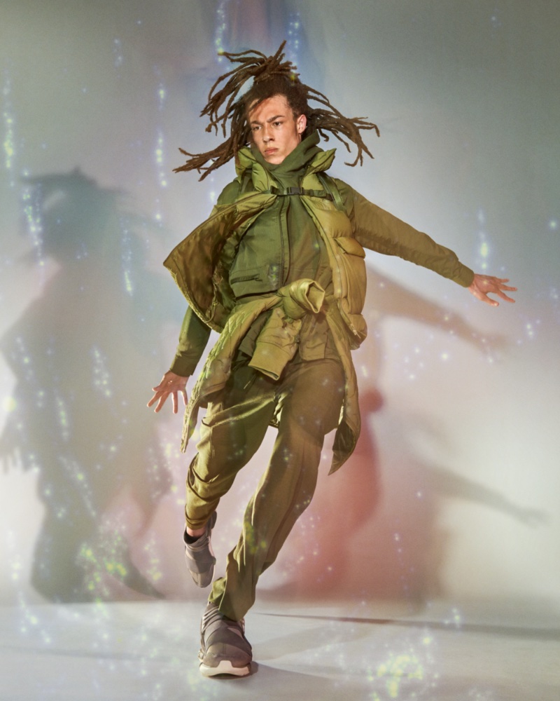 Kobi Ajavon Baron Cohen Model Dreads Y-3 Campaign Fall 2022 Men