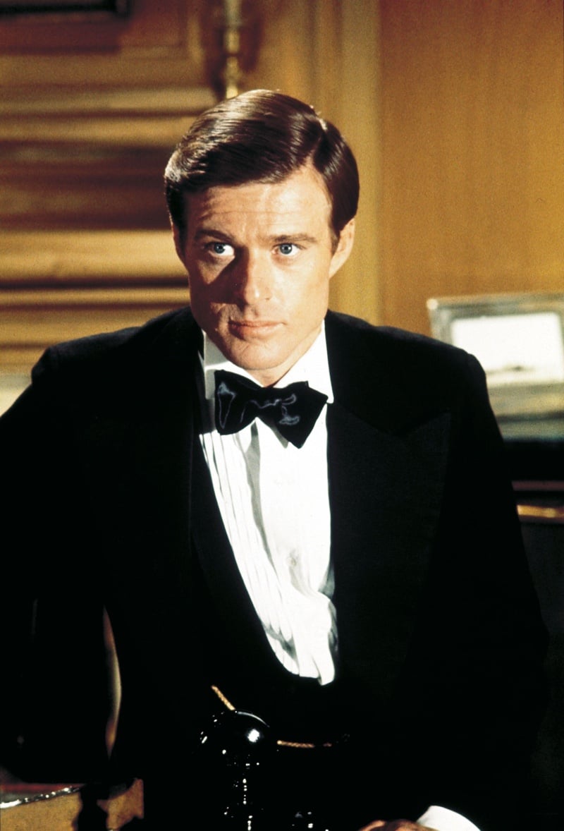 Robert Redford black tuxedo with bow tie Great Gatsby 1974