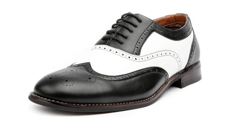 Two-tone spectator shoes in black and white from Ferro Aldo