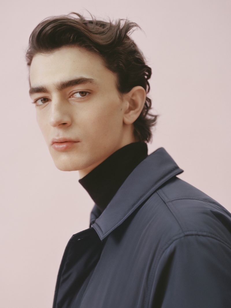 ARKET Men Fall 2022 Gena Malinin Coat Turtleneck » Gena Slips Into Cozy Knits + More for ARKET ARKET Men Fall 2022 Gena Malinin Coat Turtleneck