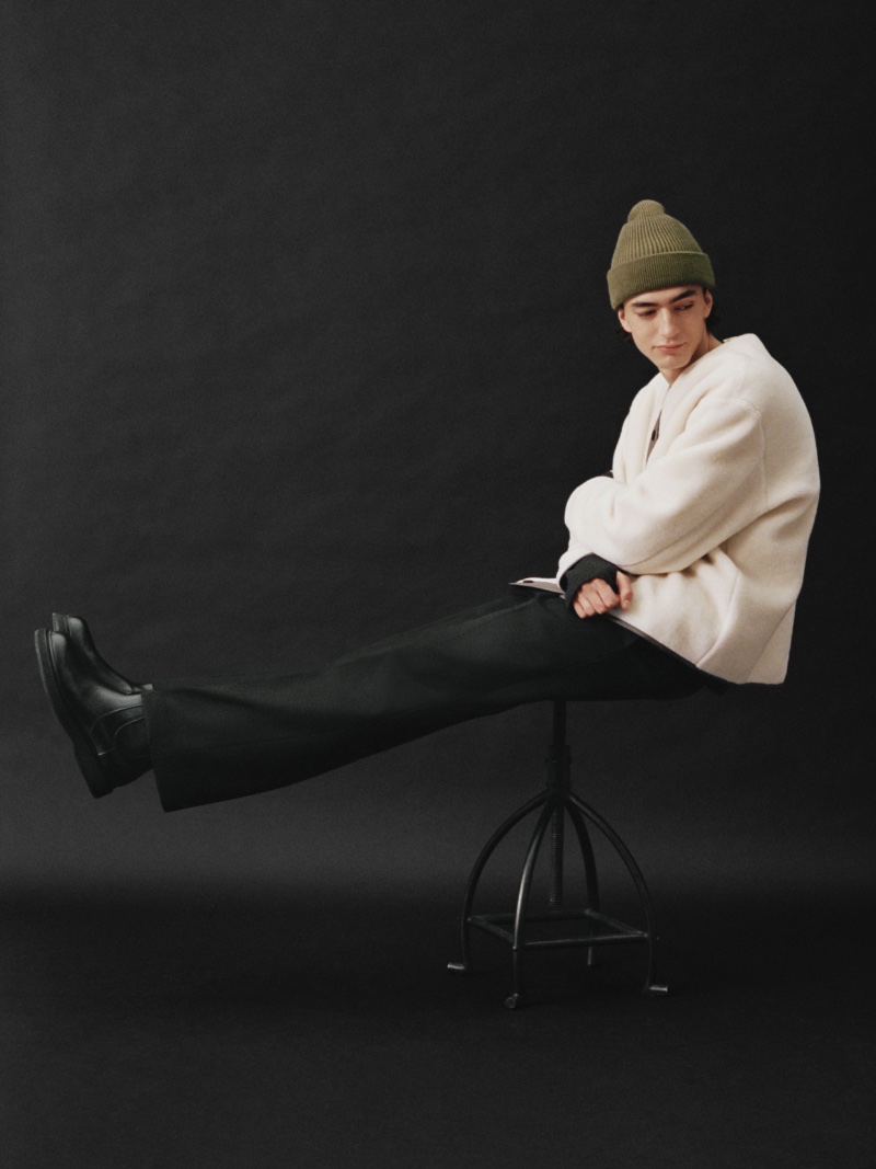 ARKET Men Fall 2022 Gena Malinin Model Men's Style » Gena Slips Into Cozy Knits + More for ARKET ARKET Men Fall 2022 Gena Malinin Model Men's Style