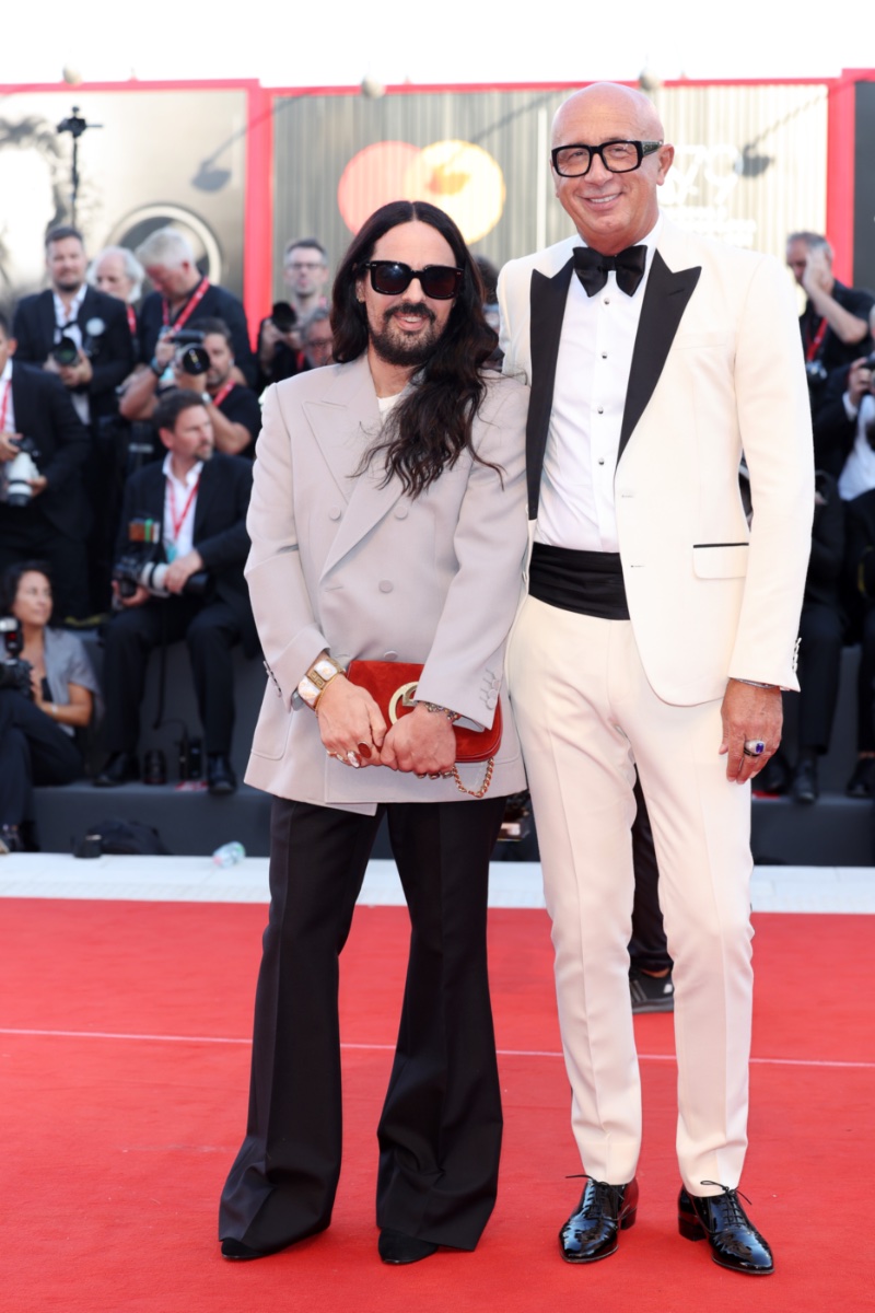 Alessandro Michele Gucci Creative Director Marco Bizzarri Gucci CEO President 2022 Venice Film Festival 2022 Don't Worry Darling