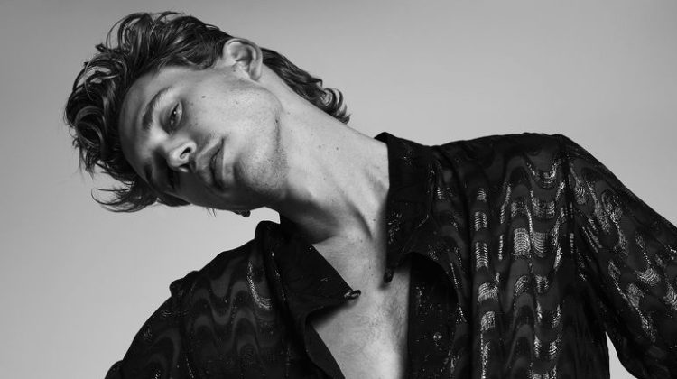 Austin Butler Giorgio Armani Black Style 2022 VMAN Photoshoot