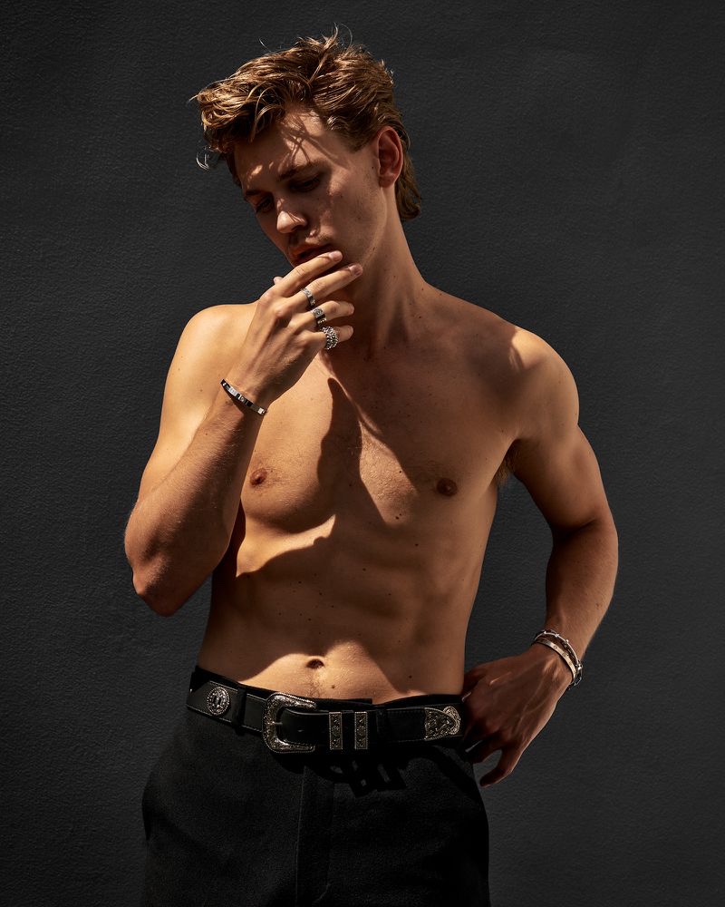 Austin Butler Shirtless 2022 VMAN Photoshoot