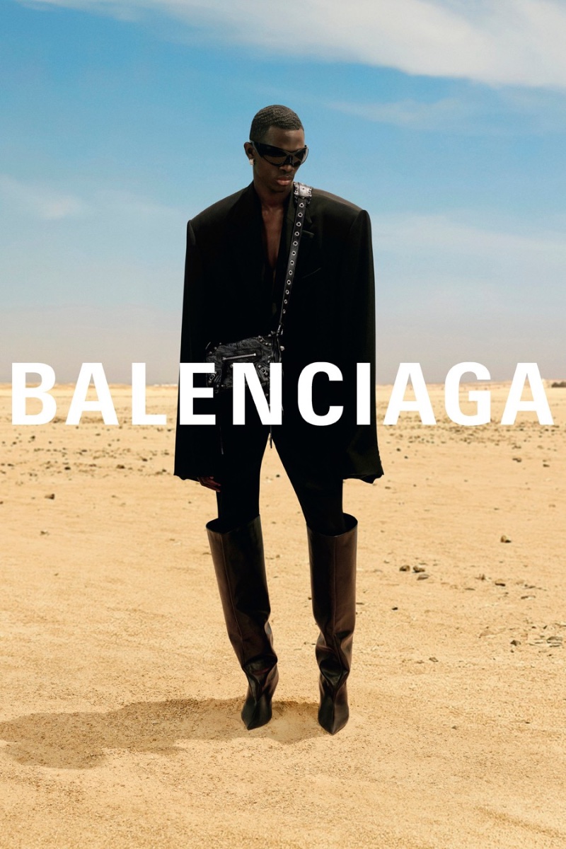Balenciaga Men Campaign Fall 2022 Model Khadim Sock