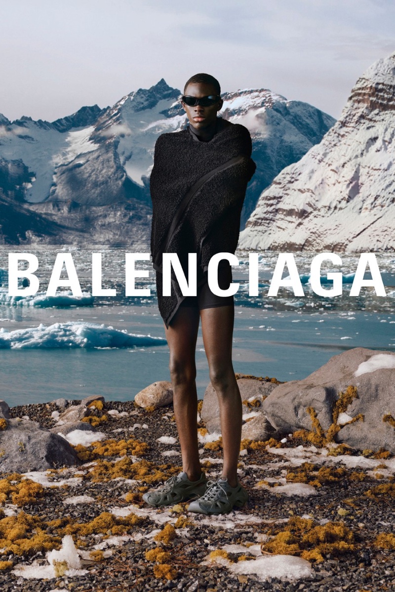 Model Khadim Sock Balenciaga Fall 2022 Campaign Men