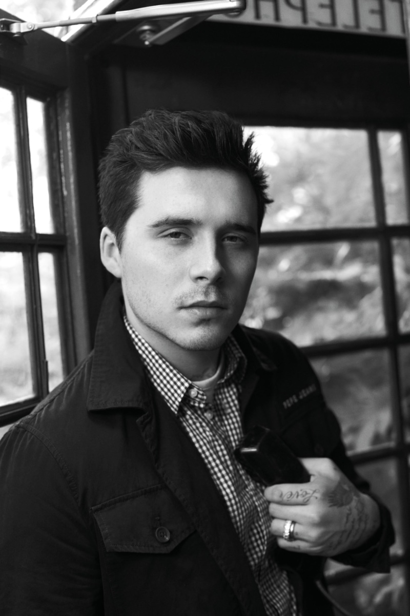 Brooklyn Beckham Black-and-White Photo Pepe Jeans Campaign Men Fall 2022