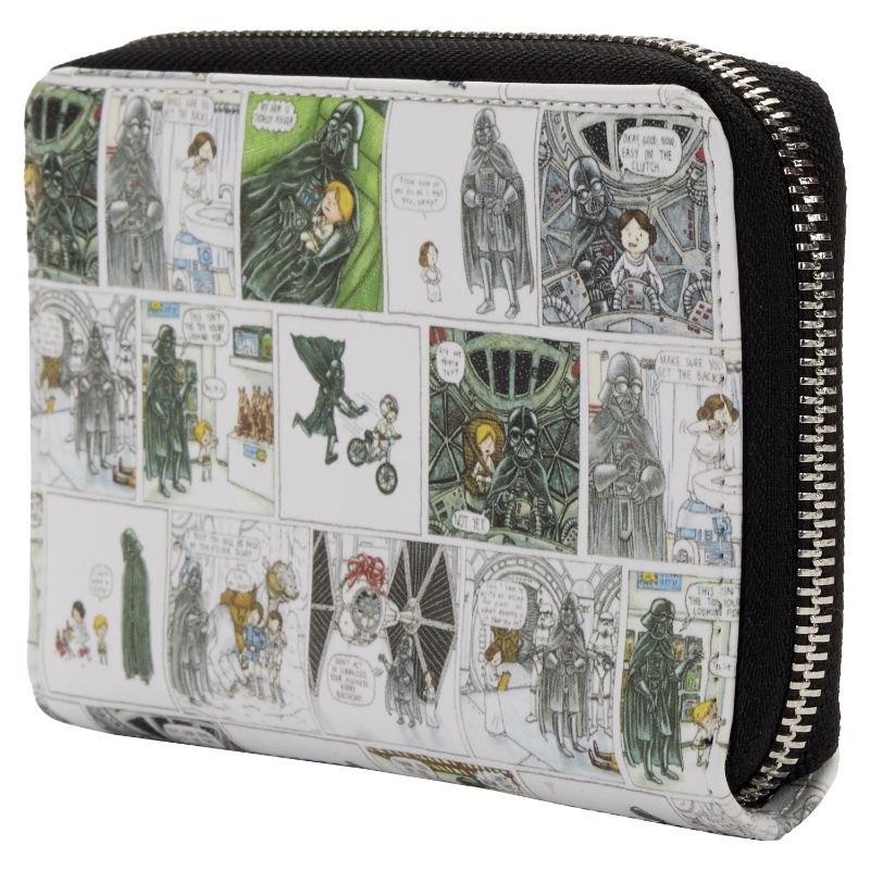 Darth Vader Comic Strip Zip Around Wallet Star Wars Loungefly 001 Darth Vader Comic Strip Zip Around Wallet Star Wars Loungefly