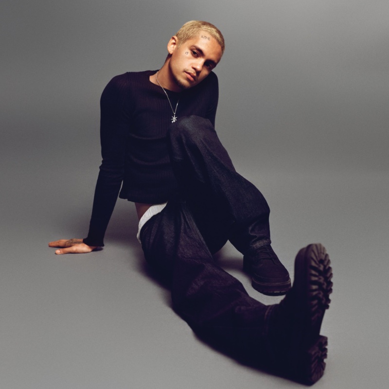 Dominic Fike Black Style Calvin Klein Men Fall 2022 Campaign
