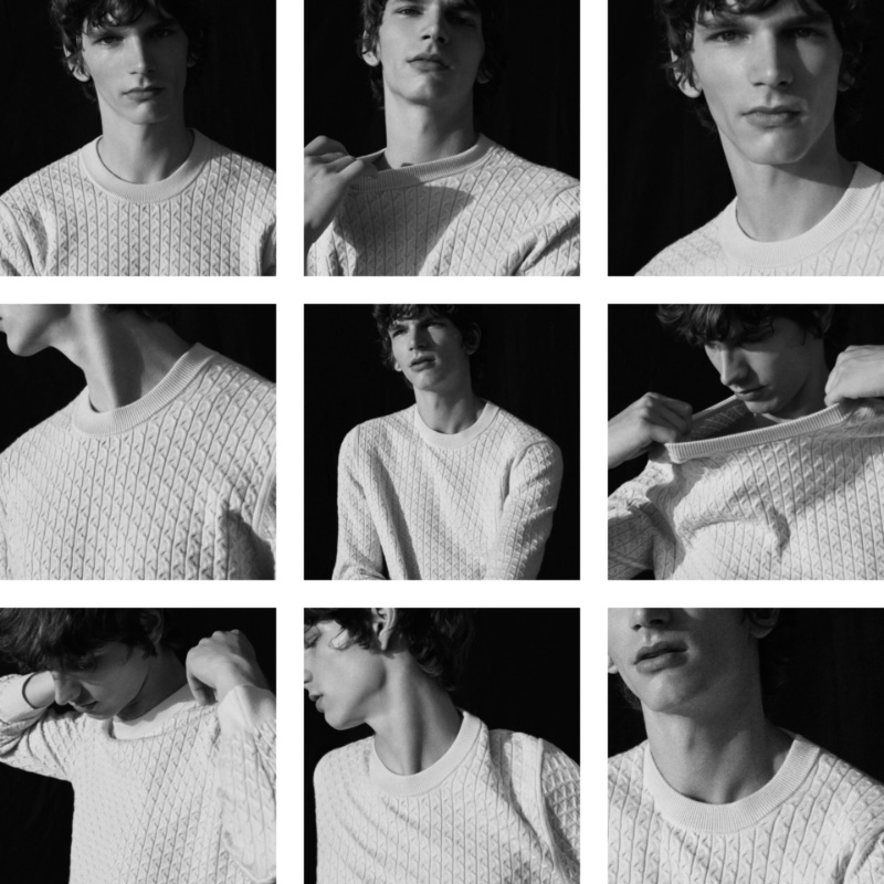 Erik Van Gils Model Sweater Massimo Dutti Men Editorial 2022