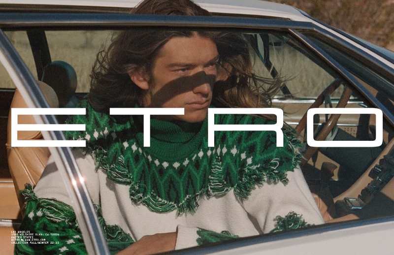 Sam Mallos Model Etro Campaign Men Fall 2022