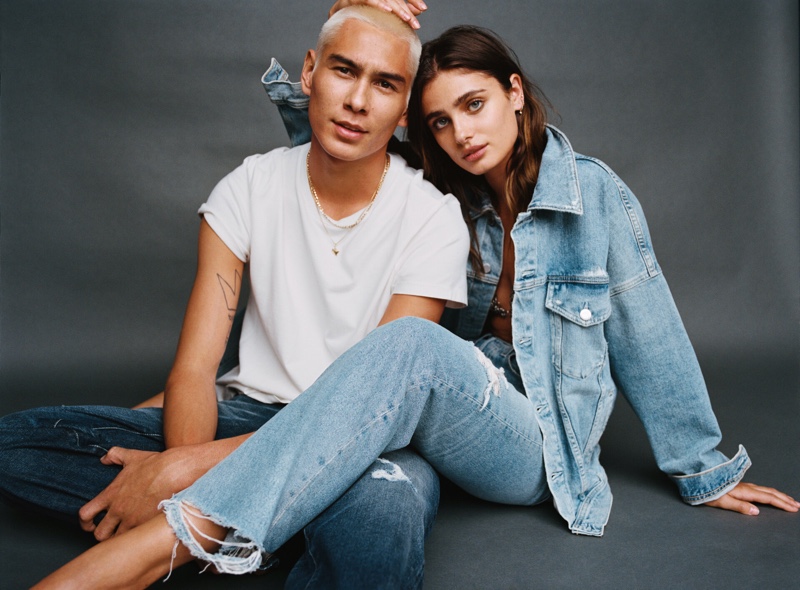 Evan Mock Taylor Hill AG Jeans Campaign Fall 2022